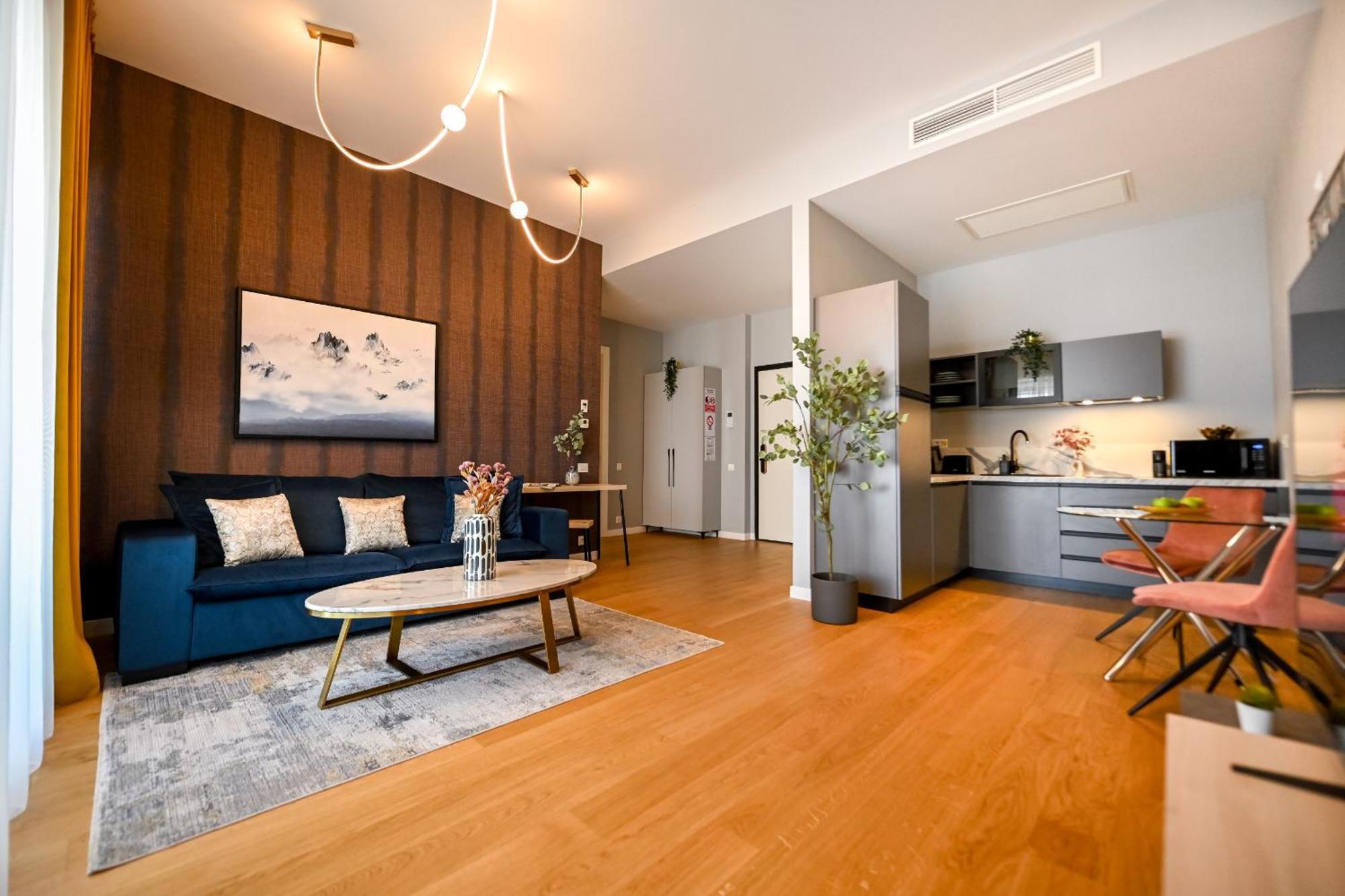 One Verdi Park Exclusive Apartments - Panoramic View & Private Parking 布加勒斯特 客房 照片